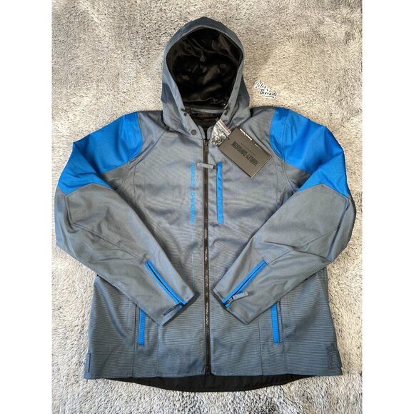 Harley Davidson Triple Vent Junction Textile 2 Jacket Size XL Men Blue - Picture 1 of 6
